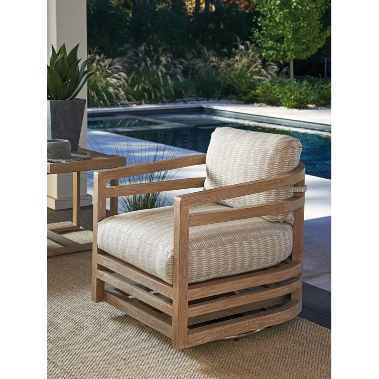 Lexington Swivel Patio Chair with Cushions | Wayfair